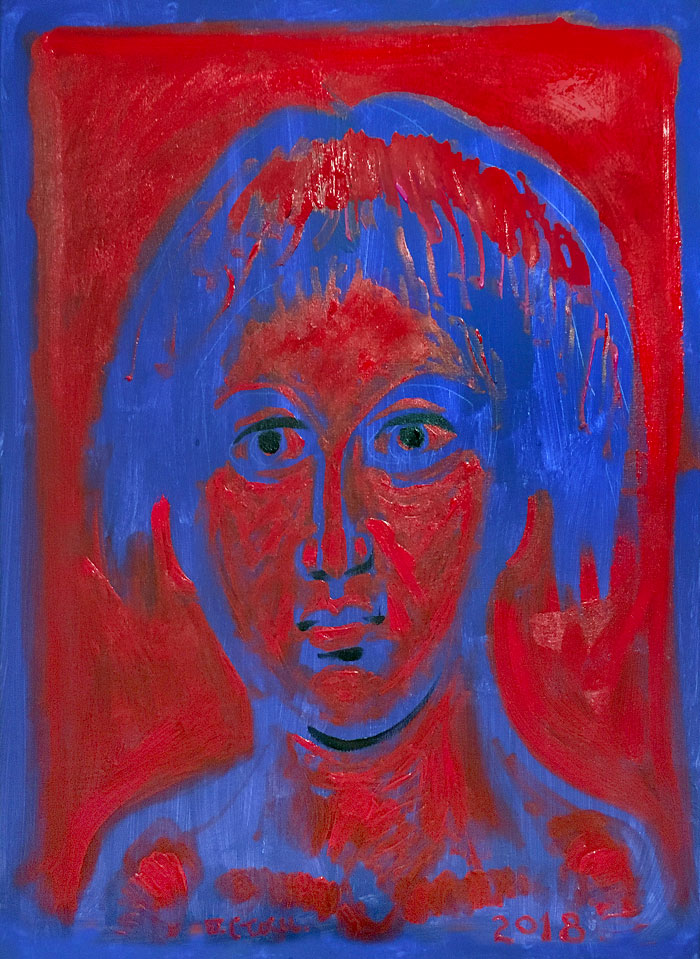 2018, ακρυλικά σε μουσαμά, 59*76