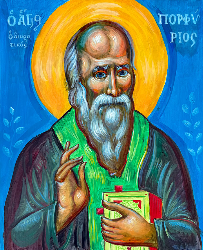 "St Porphyrios the New", acrylic on canvas, Fr. Marko Bojovic, 2026